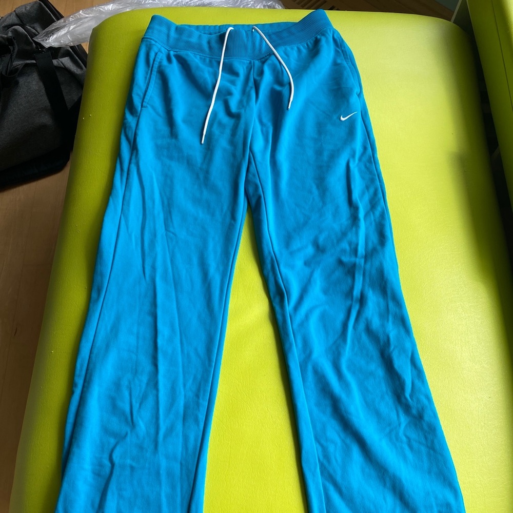 Blue Nike sweatpants